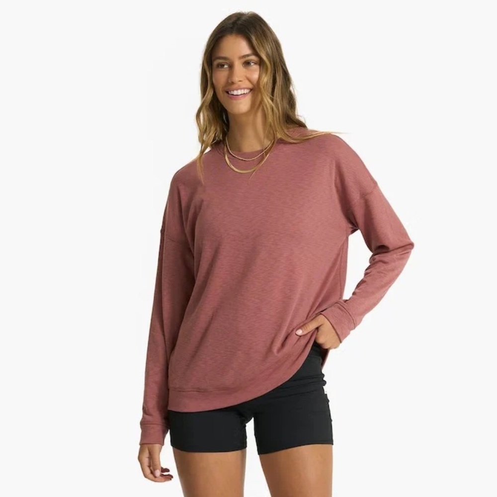 Tan Vuori crew neck Halo sweathsirt